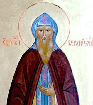 преподобный Серапион Псковский. Икона