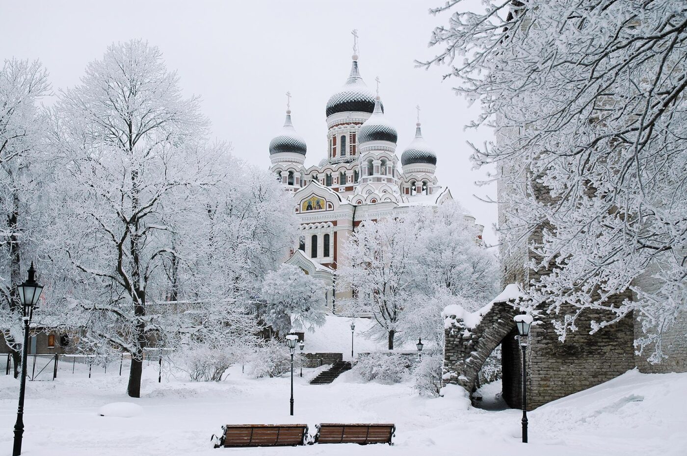 Таллинский Александро-Невский собор зимой