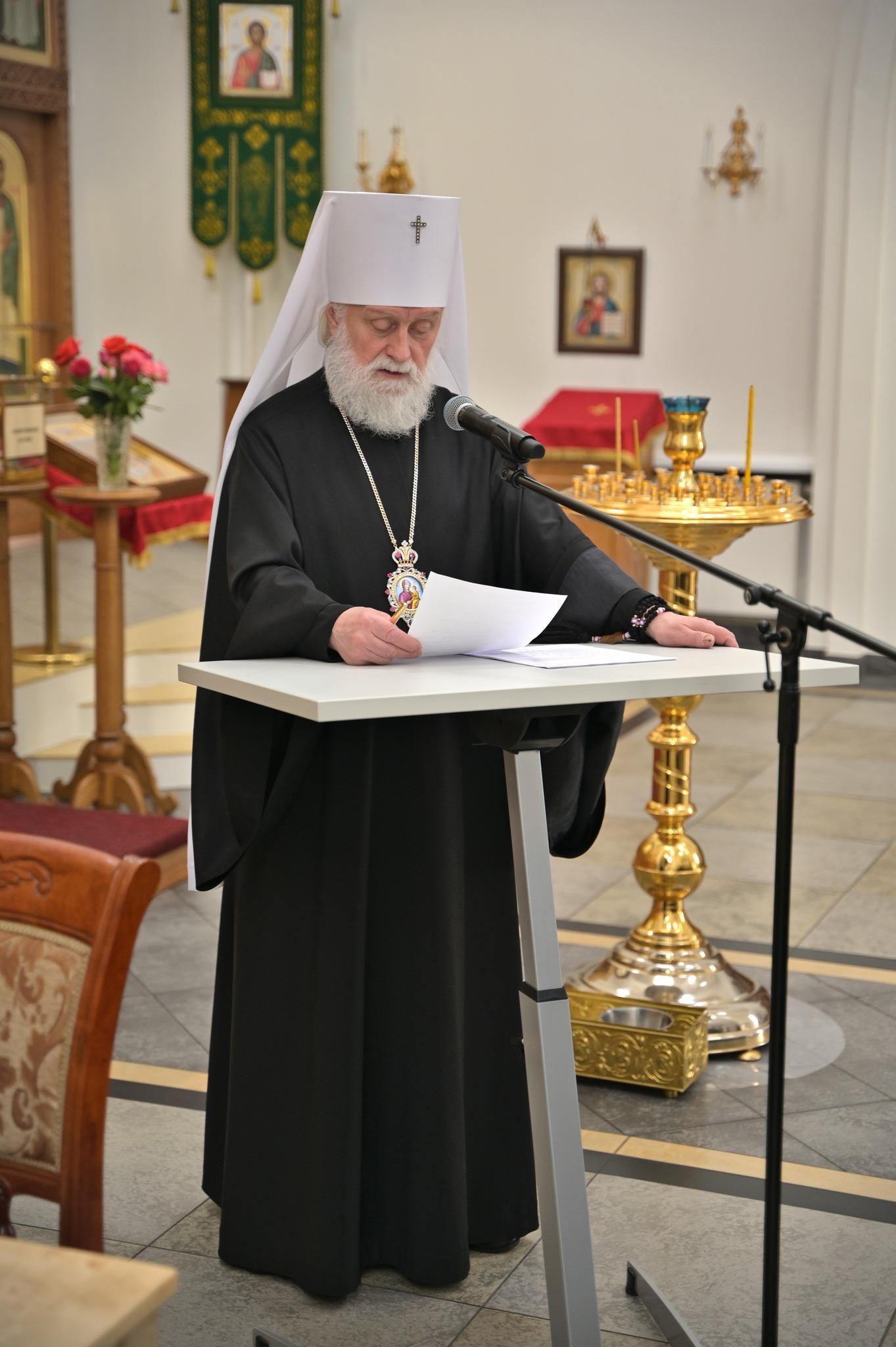 Митрополит Евгений даёт краткий обзор жизни Эстонской Православной Церкви и Таллинской епархии в 2022 году