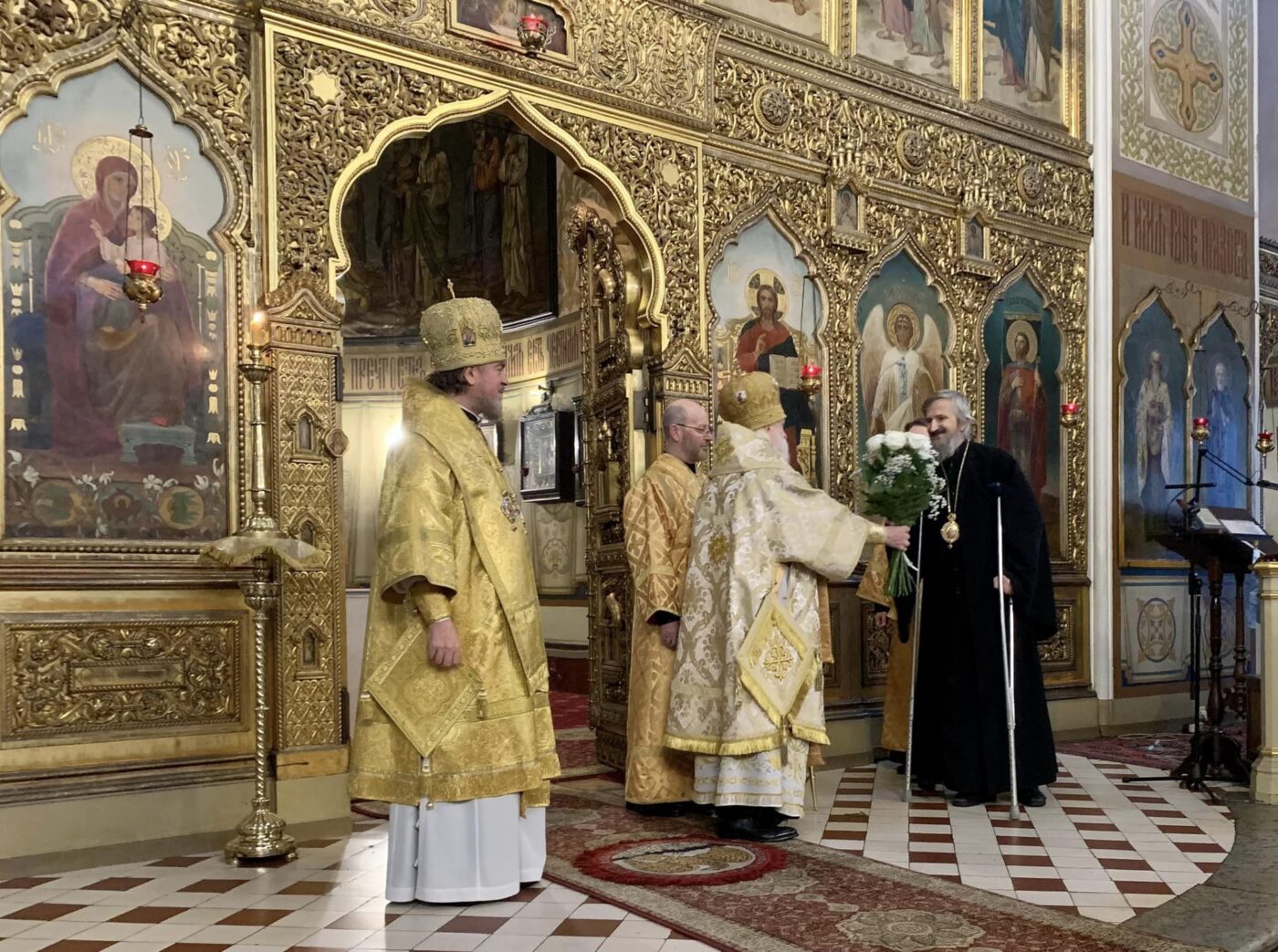 Митрополит Евгений поздравляет епископа Сергия с днём тезоименитства