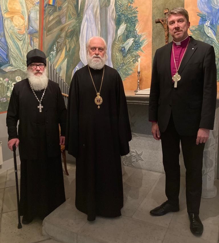 Встреча митрополита Евгения с главой ЭЕЛЦ архиепископом Урмасом Вийльма
