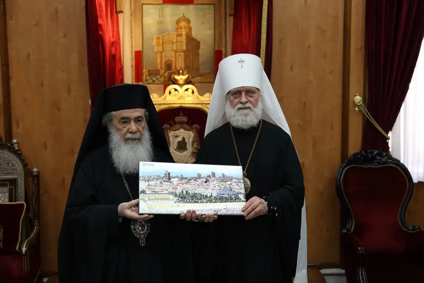 Встреча с Патриархом Иерусалимским Феофилом