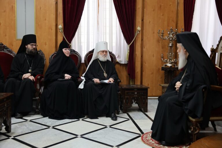 Встреча с Патриархом Иерусалимским Феофилом